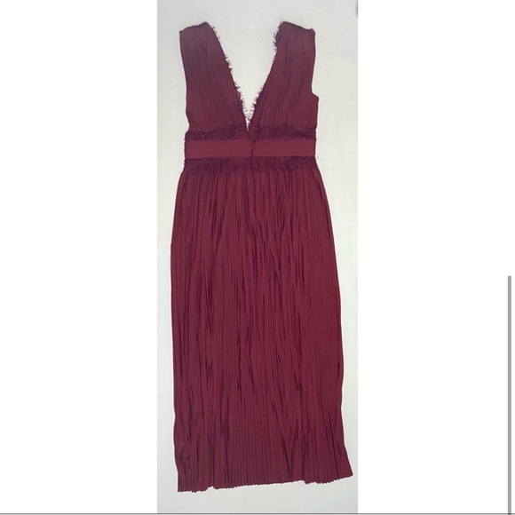 ASOS Design •red maroon lace dress Valentine’s Day - Picture 3 of 6